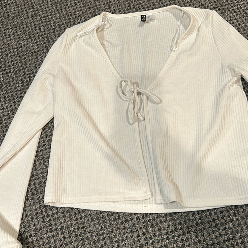 White top cardigan